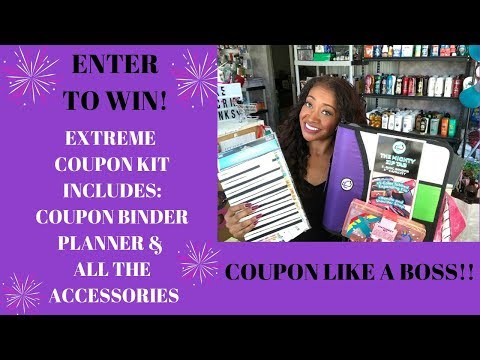 CONTEST CLOSED WINNER ANNOUNCED!~Coupon Binder, Planner & All the Accessories~Coupon like a Boss😍
