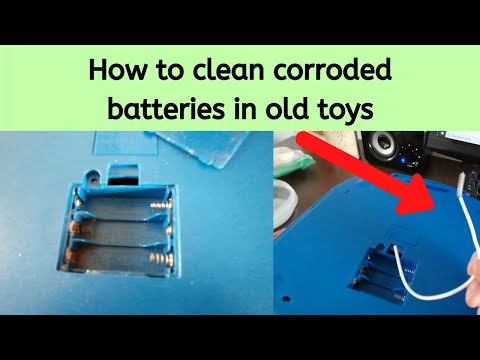 How to clean battery corrosion and fix electronic toys