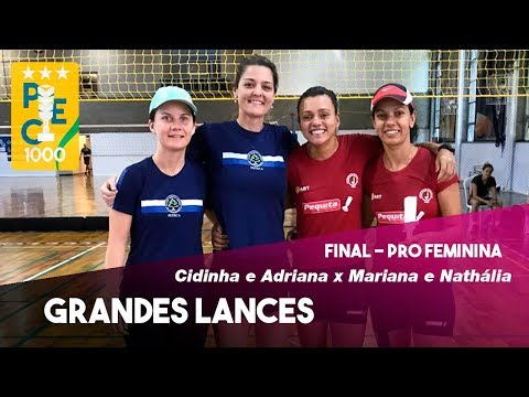 Final Copa SP de Peteca (PEC 1000) - Cidinha e Adriana x Mariana e Nathália