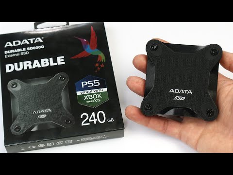 External SSD 240GB - Speed Test - Adata Durable SD600Q - Works With PS5 and XBOX Series X|S