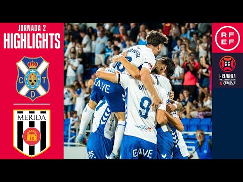 Resumen #PrimeraFederación | CD Tenerife 3-0 AD Mérida | Jornada 2 | Temporada 2025/26