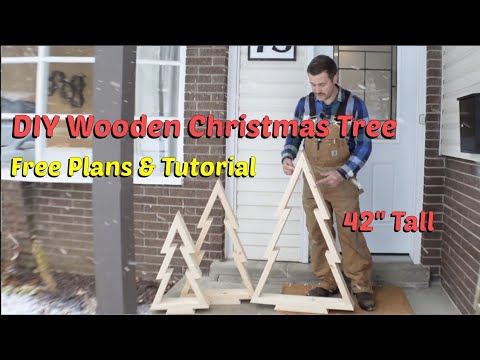 Free plans 42" Wooden Christmas tree
