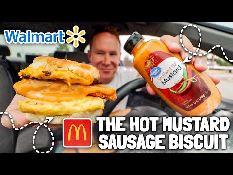 The McDonald's Hot Mustard Sausage Biscuit *HACK* with Walmart's Southwest Hot Mustard 🥵☀️🍳