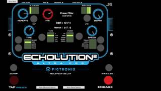 Video thumbnail for Pigtronix Echolution 2 Ultra Pro Delay Pedal Presets - 1-10 Demonstration by MJGuitar