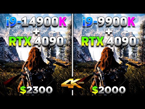 Core i9 14900K + RTX 4090 vs Core i9 9900K + RTX 4090 | How Much is the Bottleneck in 4K Gameplay?