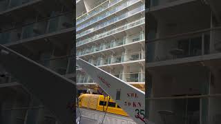 It seemed like a building, but it was actually the cruise ship!.. #cruiseship #yt #ytshorts #travel