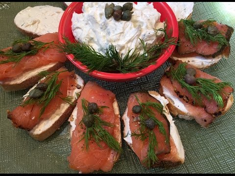 EASY to make Cream Cheese Dip for Smoked Salmon Appetizer