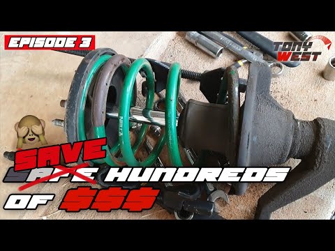 Replacing struts/shocks and tie rods - Bringing back the RSX (DC5) Ep. 3