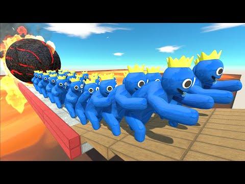 Racing Challenge With Fire Ball - Animal Revolt Battle Simulator