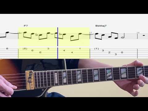 5 Hip 2-5-1 Licks In Bb In 5 Positions + Chords
