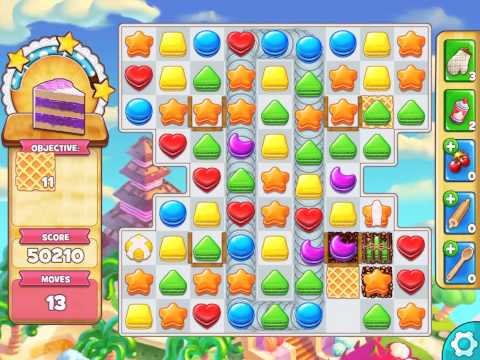 Cookie Jam Level 607 - 3 stars