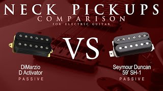 Video thumbnail for DiMarzio D ACTIVATOR vs Seymour Duncan 59' SH-1 - Passive Neck Pickup Guitar Tone Comparison Demo by Mike Stamper