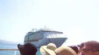 preview picture of video 'View from the Ferry leaving Labadee, Haiti'