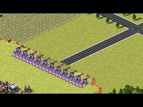 Red Alert 2 | Yuri's Revenge | 7 vs 1-Extreme ai - France - Allied - Prism tank