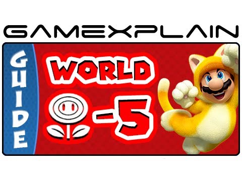 Super Mario 3D World - World Flower-5 Green Stars & Stamp Locations Guide & Walkthrough