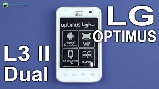 LG E435 Optimus L3 II Dual (White) - відео 3