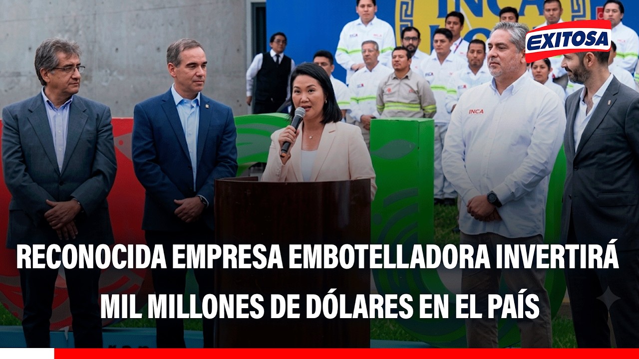 🔴🔵Reconocida empresa embotelladora invertirá mil millones de dólares en el país, anuncia presidenta