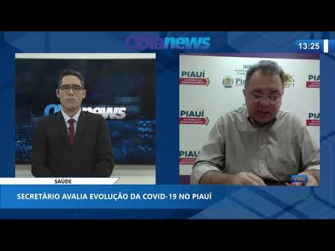 Florentino Neto (SecretaÌrio Est. de SauÌde) avalia a evolucão da Covid-19 no PiauiÌ (15 05 2