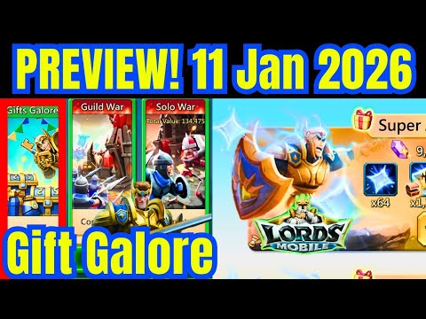 Lords Mobile – 11 January 2026 Update: New packs, events & monsters incoming kingdom Clash 