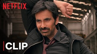Ravi Teja's Explosive Fight Scene | Dhamaka | Netflix India