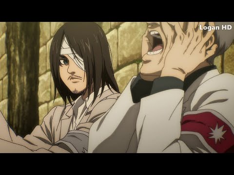el abuelo de eren hablando en 5 idiomas shingeki no kyojin