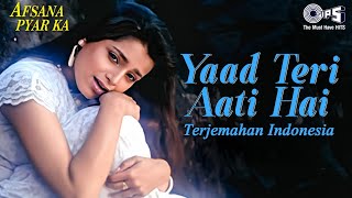 Download lagu Yaad Teri Aati Hai - Lirik dan Terjemahan Indonesia | Afsana Pyar Ka | Amir Khan & Neelam Kothari mp3