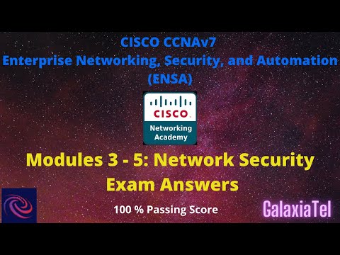 CCNA 3 v7 Modules 3 – 5: Network Security Exam Answers