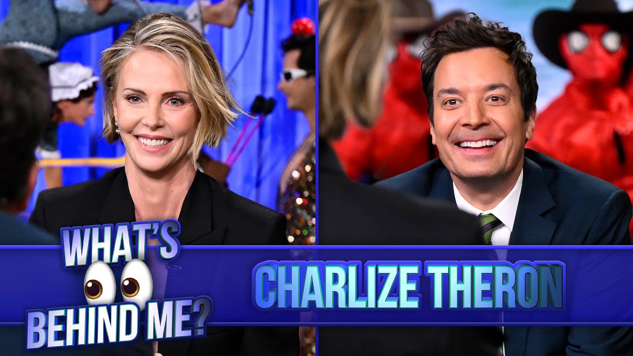 What’s Behind Me? with Charlize Theron | The Tonight Show Starring Jimmy Fallon