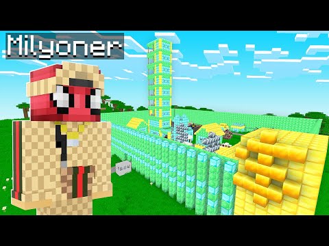 1000$ MİLYONER KÖY 🏡 - Minecraft