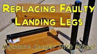 preview picture of video 'Repair and Install of my Fifth Wheel Landing Legs'