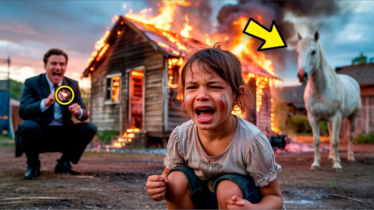 HOMEM RICO COLOCA FOGO NA CASA de MENINA ORFÃ de 6 ANOS, mas o que o CAVALO faz...