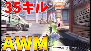 【荒野行動】新マップを35キル無双する！ラストはAWMで決める！立ち回り攻略！【結果発表】