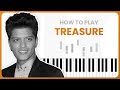 How To Play Treasure By Bruno Mars On Piano - Piano Tutorial (Part 1)