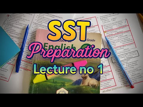 SST Preparation | Lecture no 1 Class 9 English unit no 1 