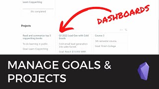 Build a personal project dashboard in Obsidian