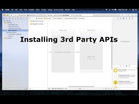 Installing 3rd Party APIs in Xcode