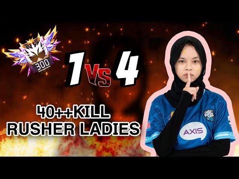 1 VS 4 HIGHLIGHT EPIC RUSHER LADIES NO.1🇮🇩 EVOS NUNE (ROG 8)