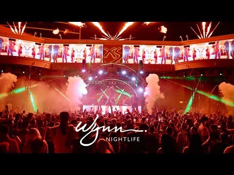 Wynn nightlife video thumbnail preview covering XS Nightclub, Encore Beach Club, and Encore Beach at Night.