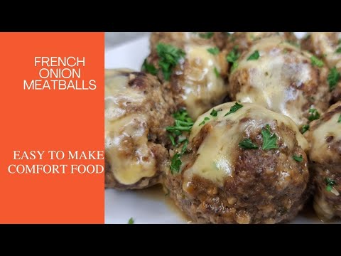 How to Make French Onion Meatballs #meatballs #appetizer