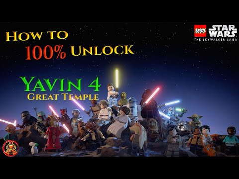 How to 100%  Unlock Yavin 4 - Great Temple Lego Starwars: The Skywalker Saga