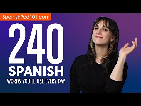 240 Spanish Words You'll Use Every Day - Basic Vocabulary #64