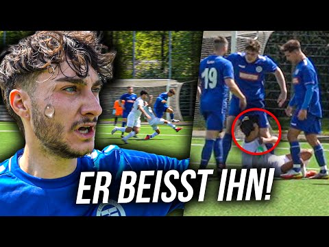 KREISLIGA SPIEL ESKALIERT VÖLLIG! UNSER SPIELER WIRD GEBISSEN!