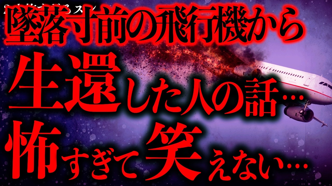 【マジで怖い話まとめ475】飛行機が墜落する時の恐ろしい証言→これマジで震える…【2ch怖いスレ】【ゆっくり解説】