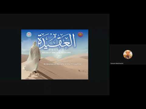 Lesson 1- Sharh Nawaqidhul Islam (Phamakabatal ko Islam) -Dr. Farouk Abdulrashid