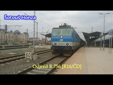R 756 [R16/ČD] - odjezd | Plzeň, hlavní nádraží | 12.6.2018