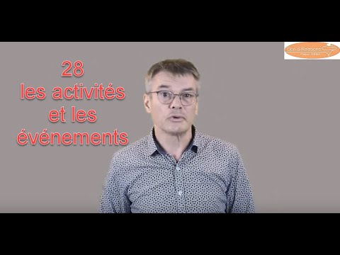 N° 28 Caractériser les notions d'activité et d'événement (janvier2021)