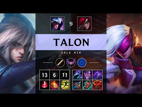 Talon Mid vs Katarina - EUW Master Patch 25.09