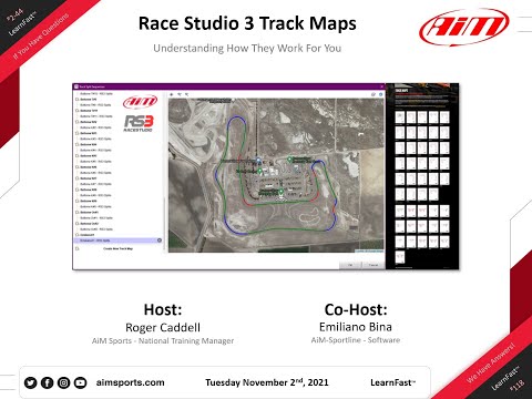 2-44 Race Studio 3 Track Maps - Live Webinar with Emiliano Bina - 11/02/2021