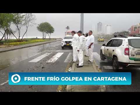 Brisas, lluvias y fuerte oleaje impactan el litoral de Cartagena