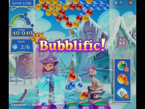 Bubble Witch Saga 2 Level 1338 with no booster